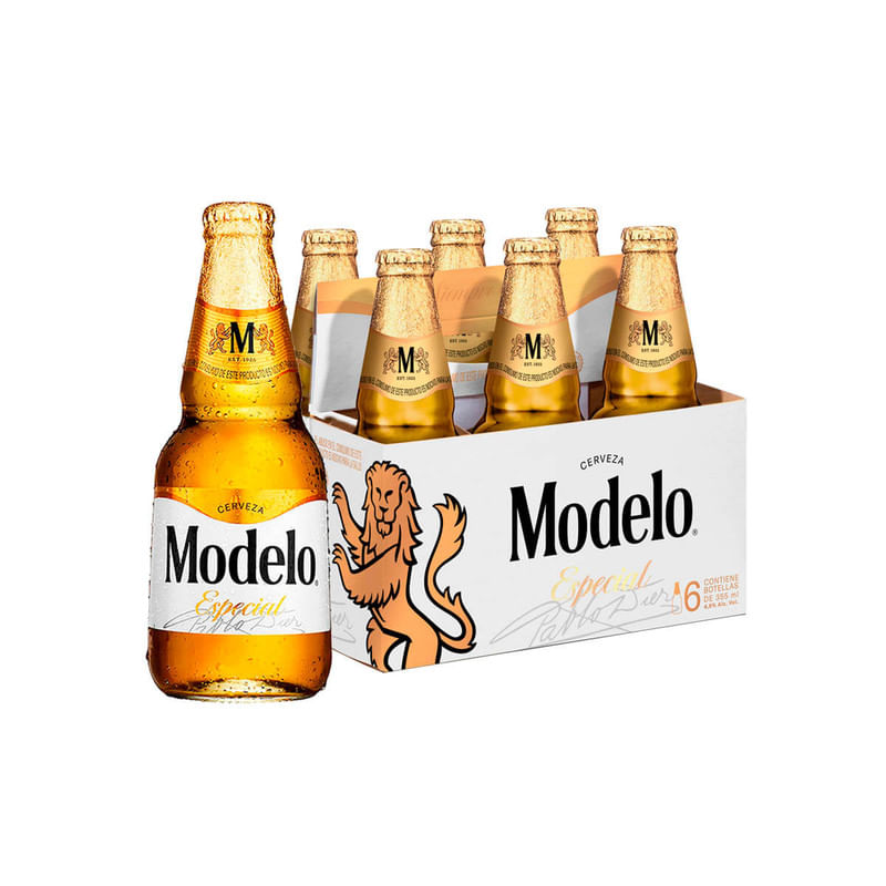 Sixpack Cerveza Modelo Especial - 355ml 04011160710302010355 - LaGuarda